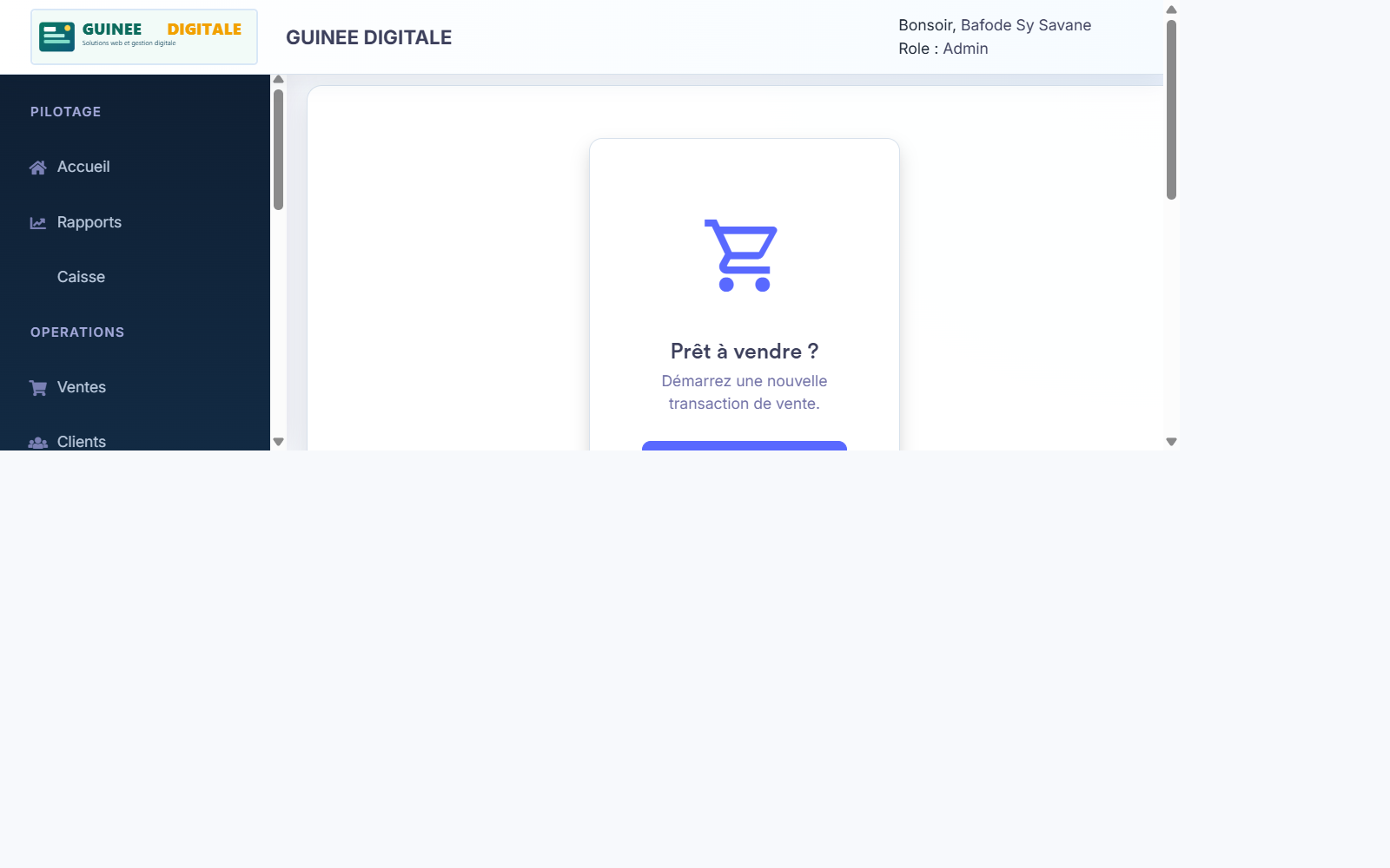 Capture AppStock - module ventes